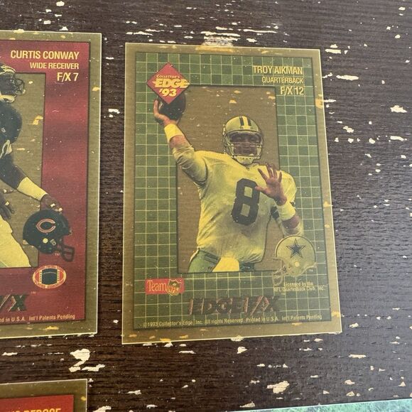 1993 Collectors Edge Football 12 Card Lot w Steve Young Troy Aikman Warren Moon - Picture 5 of 13